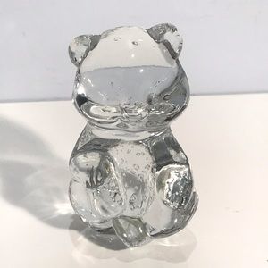 Crystal D’Arques France Bear Clear Glass